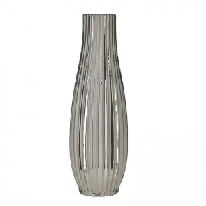 Vaza decorativa Silver Vibes, Charisma, Ceramica, Φ14Χ40
