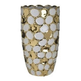Vaza decorativa Golden Mozaic, Charisma, Ceramic, Φ19Χ35