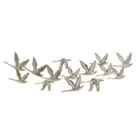 Decoratiune de perete Flock of Cranes, Charisma, Metal, 127x1,5x40 cm