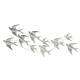 Decoratiune de perete Flying Birds, Charisma, Metal, 122Χ1Χ45,5