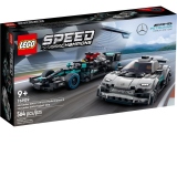 LEGO Speed Champions - Mercedes AMG F1 W12 E Performance si Mercedes AMG Project One 76909, 564 piese