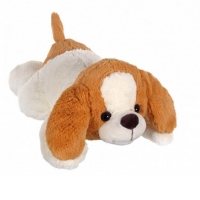 Catelus cu urechi mari culcat 35 cm, galben