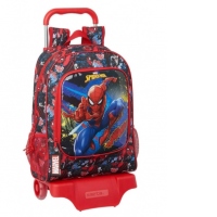 Ghiozdan cu troler scoala SpiderMan Go Hero