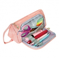 Penar tip etui Canvas Homeoffice, culoare roz pudrat