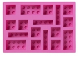 Tava cuburi de gheata LEGO - Roz