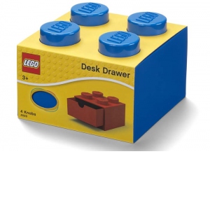 Sertar de birou LEGO 2x2 albastru