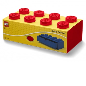 Sertar de birou LEGO 2x4 rosu