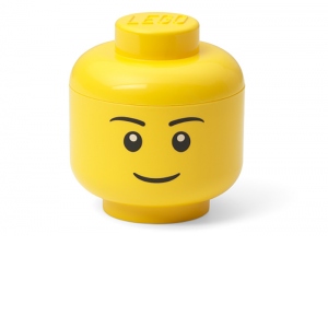 Mini cutie depozitare cap minifigurina LEGO baiat