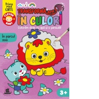 Transforma apa in culori. In parcul zoo. Coloram doar cu apa si o pensula (3 ani +)