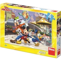 Puzzle - Mickey si prietenii la terasa (24 piese)