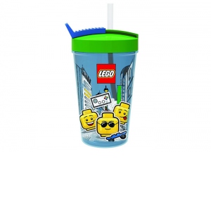 Pahar LEGO Iconic cu pai - 40441724