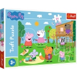 Puzzle Trefl 24 piese Maxi Peppa Pig - Distractia din iarba