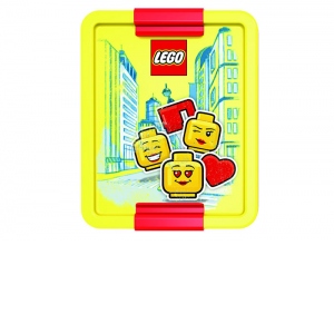 Cutie pentru sandwich LEGO Iconic galben cu rosu