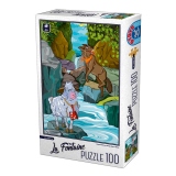 Puzzle 100 Piese La Fontaine - Lupul si Mielul