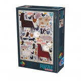 Puzzle 500 Piese Kurti Andrea - Animale domestice