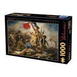Puzzle 1000 piese Eugene Delacroix - Liberty Leading the People