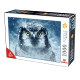 Puzzle 1000 piese - Winter Owl