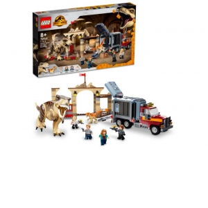 LEGO Jurassic World - Evadarea dinozaurilor T.rex si Atrociraptor 76948, 466 piese