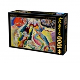 Puzzle 1000 piese Wassily Kandinsky - Painting with Red Spot