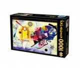 Puzzle 1000 piese Wassily Kandinsky - Yellow-Red-Blue