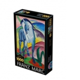 Puzzle 1000 piese Franz Marc - Blue Horse