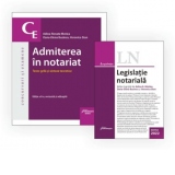 Pachet Admiterea in notariat 2022: 1. Admiterea in notariat. Teste grila si sinteze teoretice, 2. Legislatie notariala, editia 2022