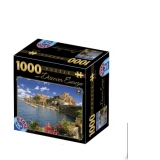 Puzzle 1000 piese - Descopera Europa: Como, Italia
