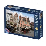 Puzzle 1000 piese Peisaje de zi - Gent, Belgia