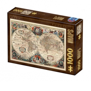 Puzzle 1000 piese Vintage Map-