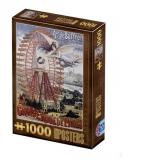 Puzzle 1000 piese Vintage Posters - La grande roue de Paris