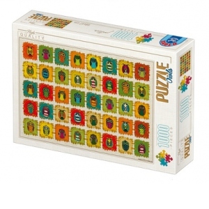 Puzzle 1000 piese - Pattern Owls / Bufnite