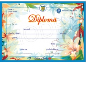 Diploma scolara 2022 - model 7