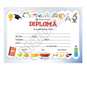 Diploma scolara - model 10