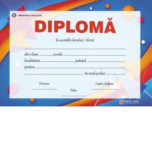 Diploma scolara - model 14