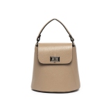Bucket Bag Chiara Canotti leather Fango 21x22x12