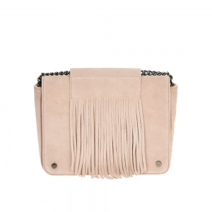 Shoulder Bag Antonia Moretti leather Rosa 30x18x8