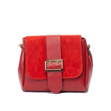 Shoulder Bag Antonia Moretti leather Rosso 23.5x27x10