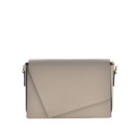 Shoulder Bag Antonia Moretti leather Fango 22 x 15 x 8.5