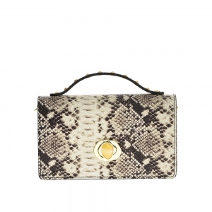 Hand Bag Antonia Moretti leather Cipria 22 x14 x 5