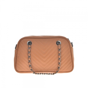 Shoulder Bag Antonia Moretti leather Cognac 32x18.5x9