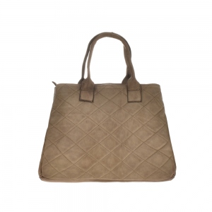 Hand Bag Antonia Moretti leather Fango 37.5x26x15