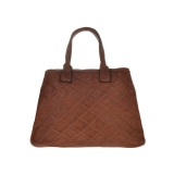 Hand Bag Antonia Moretti leather Cognac 37.5x26x15