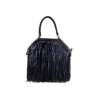 Tote Bag Chiara Canotti leather Blu 34 x 32 x 15