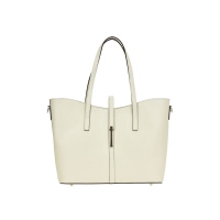 Tote Bag Chiara Canotti leather Beige 27x33x14