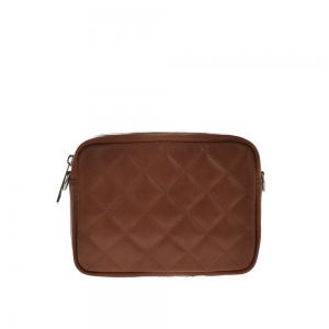 Crossbody Bag Chiara Canotti leather Marrone 17.5x13.5x5