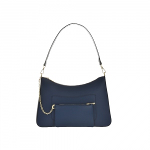 Hand Bag Chiara Canotti leather Blu 36.5x21x10