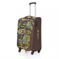 Troler Lamonza Colage 77x46x31 cm 3.4 kg expandabil 30% gri/ galben