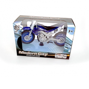 Motocicleta enduro - jucarie copii, model albastru