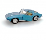 Masinuta diecast Chevrolet Corvette Sting Ray 1963, model bleu