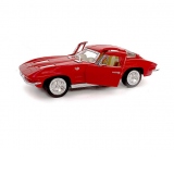 Masinuta diecast Chevrolet Corvette Sting Ray 1963, model rosu